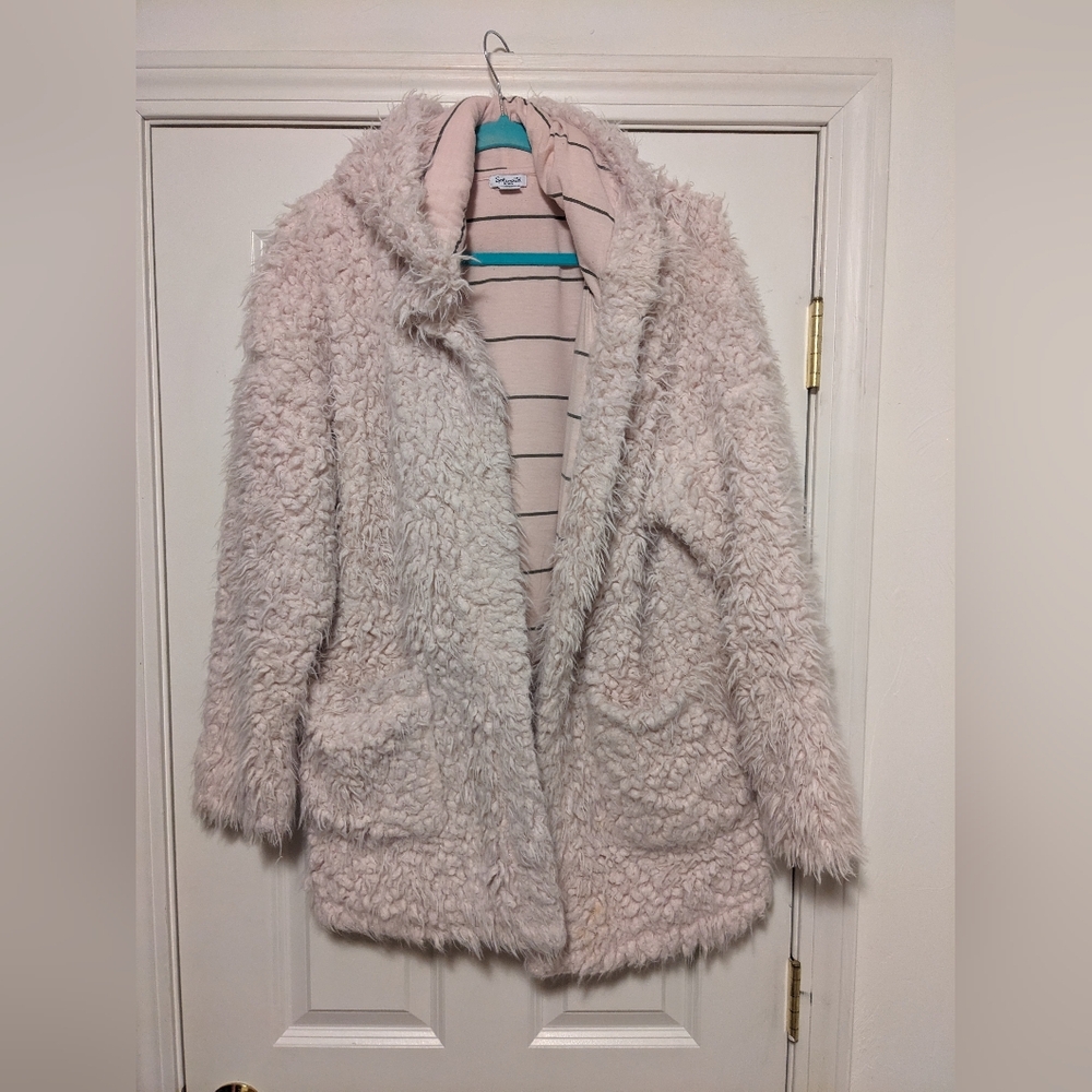 Pink Splendid Women's Thermal Wrap Hooded Cardigan